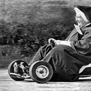 Nun On A Go-Kart